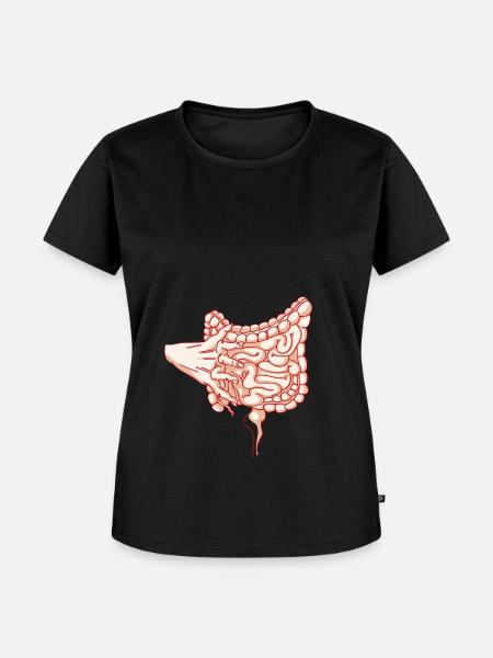 Der Darm - Frauen Premium Bio T-Shirt - Schwarz