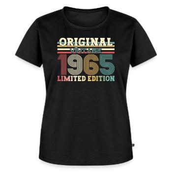 Original 1965 Jahrgang 1965 Geburtstag 1965 - Frauen Premium Bio T-Shirt - Schwarz - Vorne - Selfina (174cm)