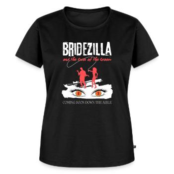 BRIDEZILLA lustiger Junggesellenabschied Braut - Frauen Premium Bio T-Shirt - Schwarz - Vorne - Selfina (174cm)