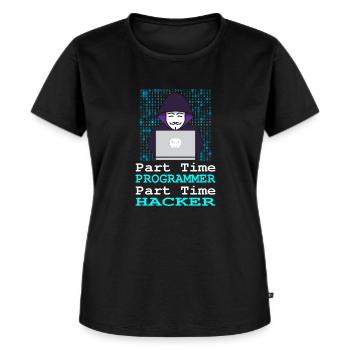 Programmer Coder Software Developer - Women's Premium Organic T-shirt - black - Front - Selfina (174cm)
