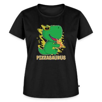 Dinosaure Dinosaure adulte - T-shirt Premium bio Femme - noir - Devant - Selfina (174cm)