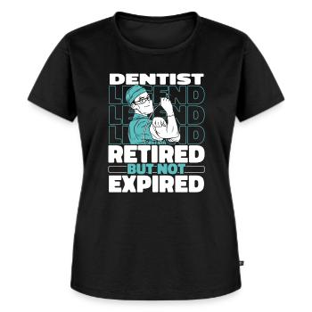 Zahnarzt Dentist Im Ruhestand - Frauen Premium Bio T-Shirt - Schwarz - Vorne - Selfina (174cm)