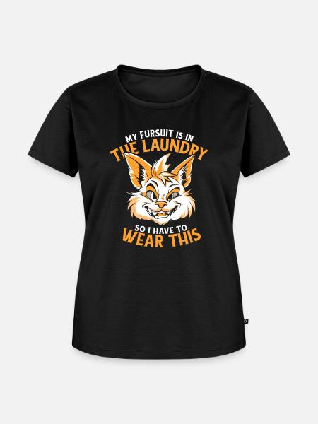Furry Fandom Fursuits - Frauen Premium Bio T-Shirt - Schwarz