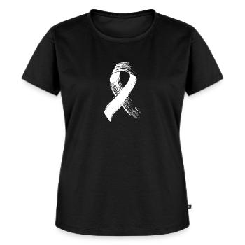 Brustkrebs - Frauen Premium Bio T-Shirt - Schwarz - Vorne - Selfina (174cm)