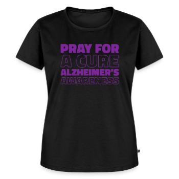 Alzheimer Alzheimers Support - Frauen Premium Bio T-Shirt - Schwarz - Vorne - Selfina (174cm)