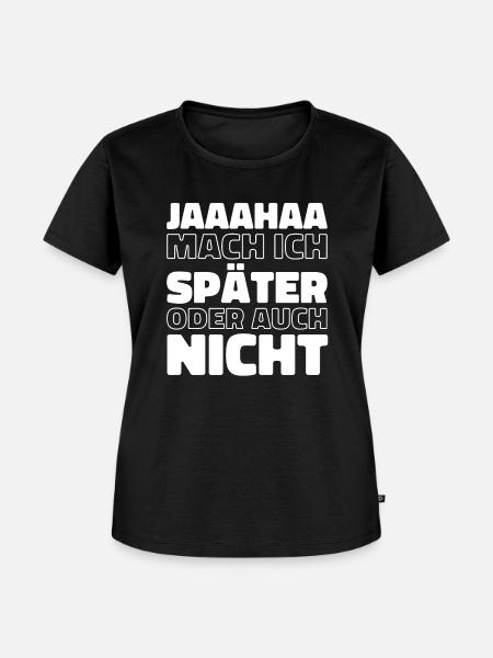 Schwarzer Humor - Frauen Premium Bio T-Shirt - Schwarz