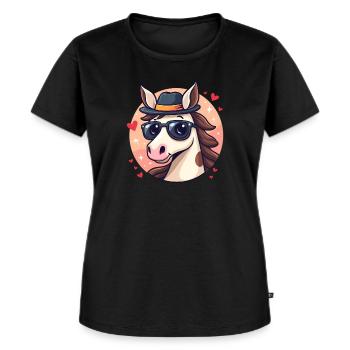 Horse Racing Derby Day Funny Racehorse Derby - Women's Premium Organic T-shirt - black - Front - Selfina (174cm)
