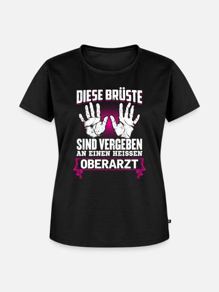OBERARZT - Brüste - Frauen Premium Bio T-Shirt - Schwarz