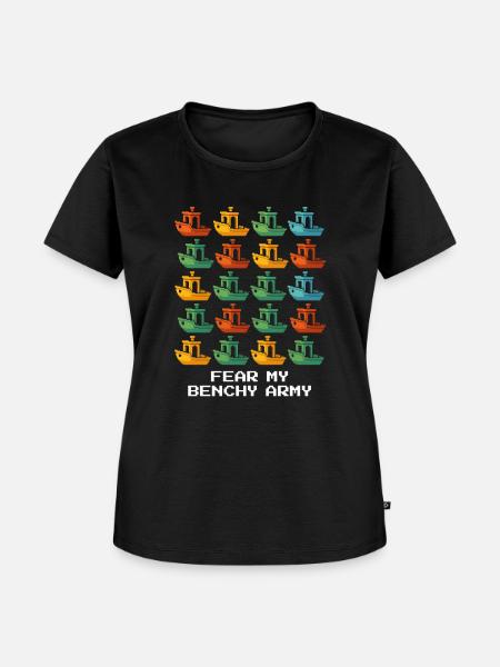 Benchy Armee | 3D-Druck Testmodell Kalibrierung - Frauen Premium Bio T-Shirt - Schwarz