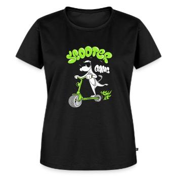 Scooter gear - Women's Premium Organic T-shirt - black - Front - Selfina (174cm)
