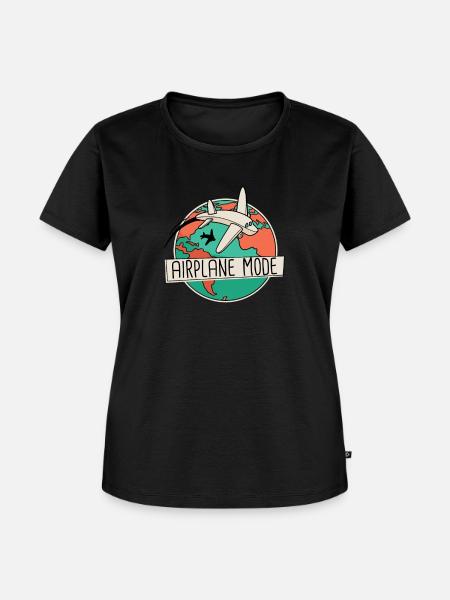 Flugzeugmodus Sommer Urlaubsreise -Fehlermodus - Frauen Premium Bio T-Shirt - Schwarz
