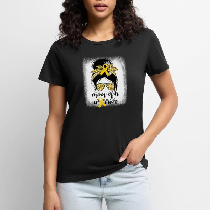Mère d’un guerrier CancerConscience du cancerMère e T-shirt Premium bio Femme