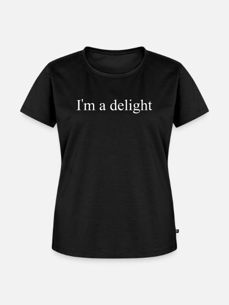 Ich bin eine Freude - Frauen Premium Bio T-Shirt - Schwarz