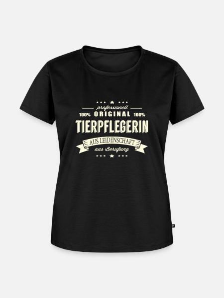 Tierpflegerin aus Leidenschaft - Frauen Premium Bio T-Shirt - Schwarz