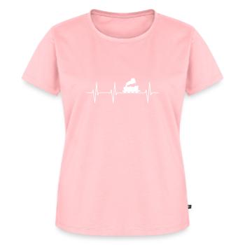 ferrovia - Maglietta ecologica premium da donna - rosa - Fronte - AI Model Female 172 dark (172cm)