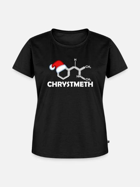 Chrystal Meth Weihnachten - Frauen Premium Bio T-Shirt - Schwarz