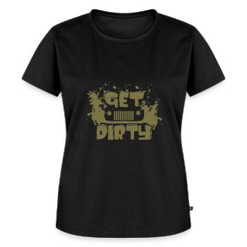 Off-road vehicle terrain - Women's Premium Organic T-shirt - black - Front - Selfina (174cm)