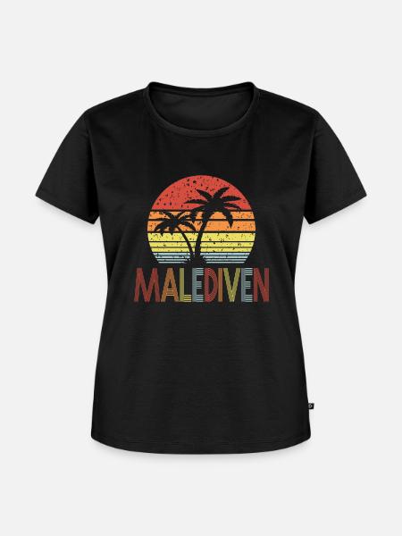 Malediven - Frauen Premium Bio T-Shirt - Schwarz