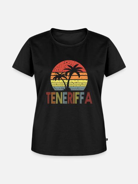 Teneriffa - Frauen Premium Bio T-Shirt - Schwarz