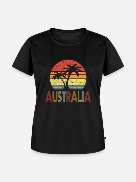 Australia - Frauen Premium Bio T-Shirt - Schwarz