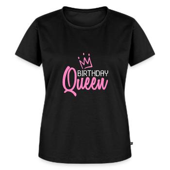 Birthday Queen Birthday Queen - Women's Premium Organic T-shirt - black - Front - Selfina (174cm)