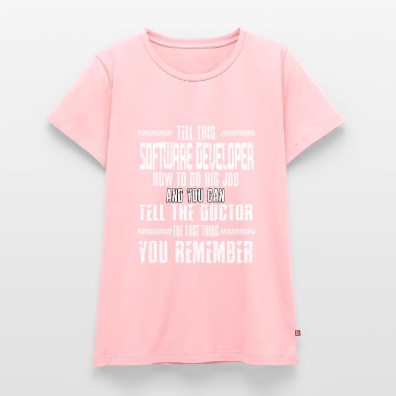 Programmation de code de développeur de logiciel informatique T-shirt Premium bio Femme