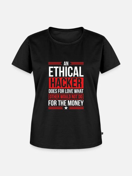 Ethical Hacking Cybersecurity Security Hacker - Frauen Premium Bio T-Shirt - Schwarz