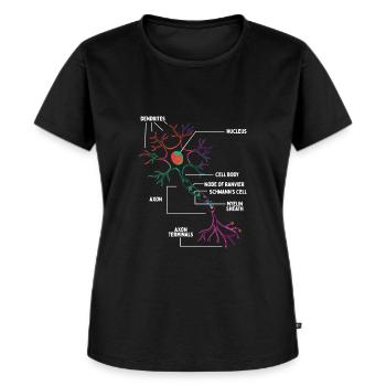 Neuron Neurologist Neursorgeon Brain Scan - Frauen Premium Bio T-Shirt - Schwarz - Vorne - Selfina (174cm)