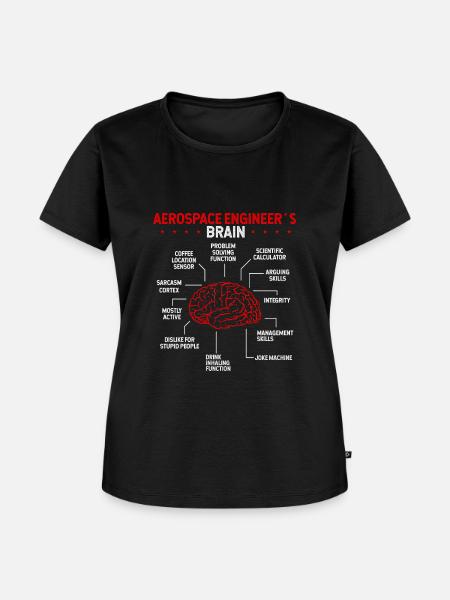 Aerospace Engineering Rockets Brain Aerospace - Frauen Premium Bio T-Shirt - Schwarz