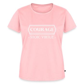 Stoicism Gift Stoic Virtue Courage Courage - Women's Premium Organic T-shirt - rose - Front - AI Model Female 172 dark (172cm)