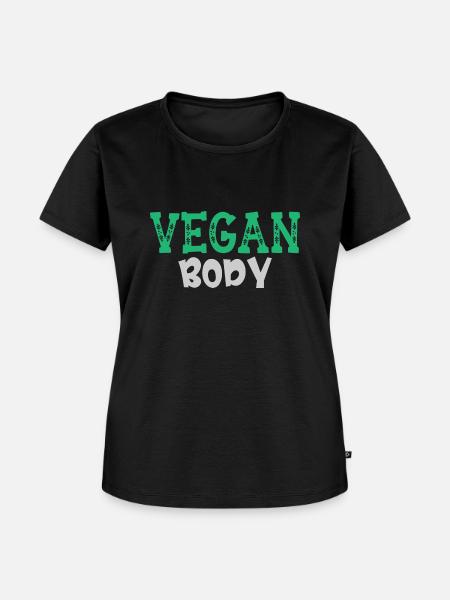 Vegan Body - Frauen Premium Bio T-Shirt - Schwarz