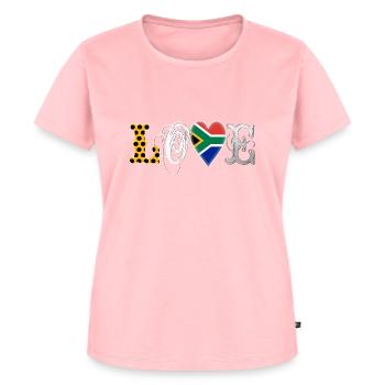 Love South Africa White - Women's Premium Organic T-shirt - rose - Front - AI Model Female 172 dark (172cm)