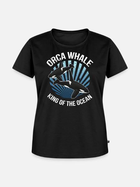Orca - Frauen Premium Bio T-Shirt - Schwarz