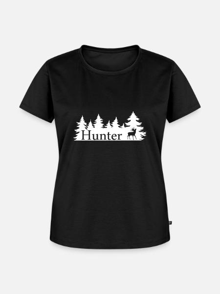 Hunter - Frauen Premium Bio T-Shirt - Schwarz