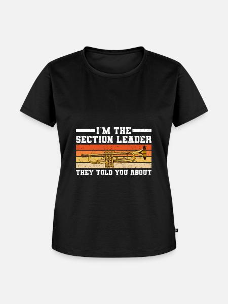 Stabführer Marschkapelle | Band Blasmusik Geschenk - Frauen Premium Bio T-Shirt - Schwarz