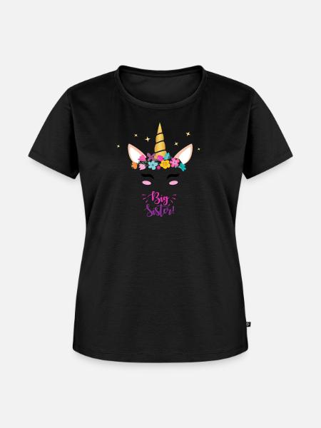 Große Schwester - Frauen Premium Bio T-Shirt - Schwarz
