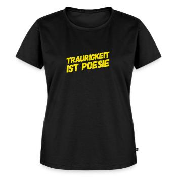 Trauer befreit - Frauen Premium Bio T-Shirt - Schwarz - Vorne - Selfina (174cm)