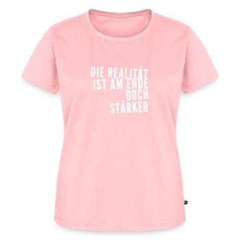 La réalité est plus forte - T-shirt Premium bio Femme - rose - Devant - AI Model Female 172 dark (172cm)