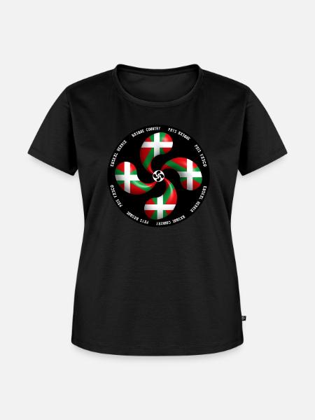 croix_basque_02 - T-shirt Premium bio Femme - noir