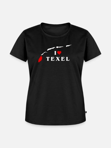 Ich liebe Texel - Frauen Premium Bio T-Shirt - Schwarz
