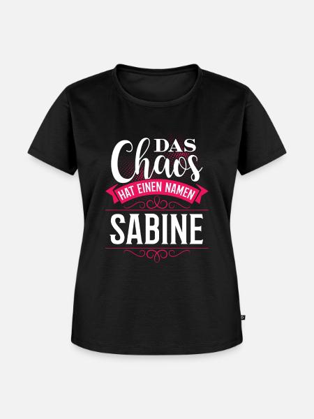 SABINE - chaos - Frauen Premium Bio T-Shirt - Schwarz
