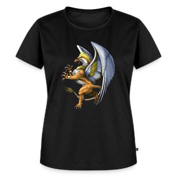 Mythologie grecque Créature Griffon - T-shirt Premium bio Femme - noir - Devant - Selfina (174cm)