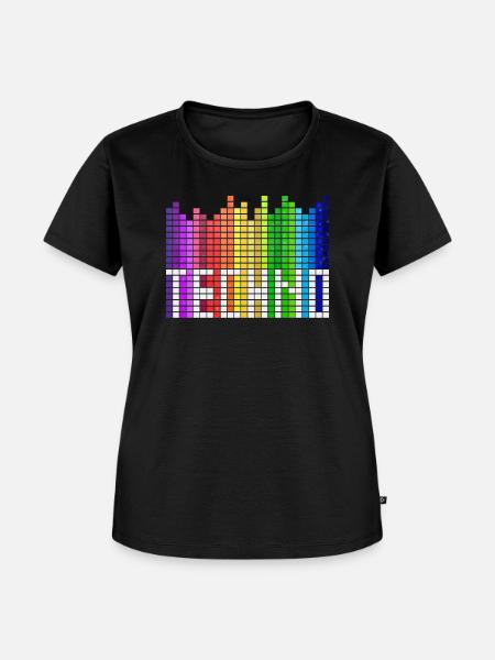 Techno Equalizer Musik Festival - Frauen Premium Bio T-Shirt - Schwarz