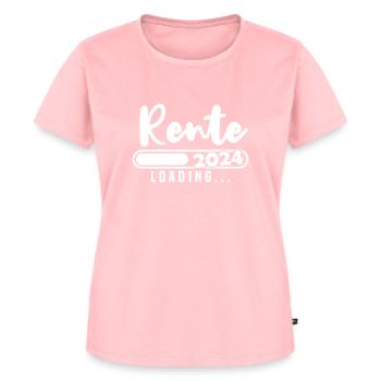 Rente 2024 Loading - Frauen Premium Bio T-Shirt - Rosa - Vorne - AI Model Female 172 dark (172cm)
