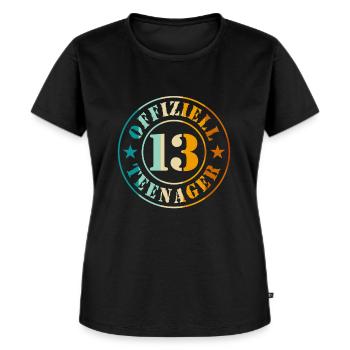 13. Geburtstag Offiziell Teenager 13 Jahre Junge - Frauen Premium Bio T-Shirt - Schwarz - Vorne - Selfina (174cm)