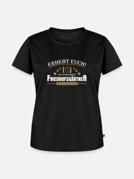 Friedhofsgärtner - Frauen Premium Bio T-Shirt - Schwarz