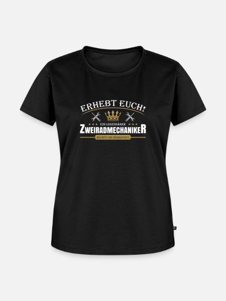 Zweiradmechaniker - Frauen Premium Bio T-Shirt - Schwarz