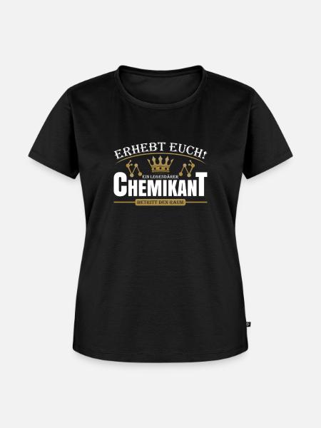 Chemikant - Frauen Premium Bio T-Shirt - Schwarz