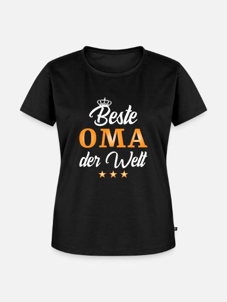 Beste Oma - Frauen Premium Bio T-Shirt - Schwarz