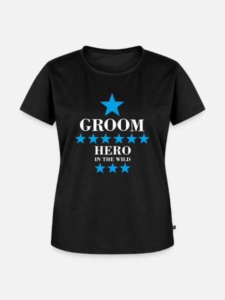 Junggesellenabschied Bräutigam Groom Hochzeit - Frauen Premium Bio T-Shirt - Schwarz